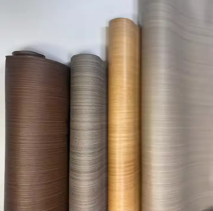 Pilem hiasan pvc kayu kayu pvc foil pikeun panto